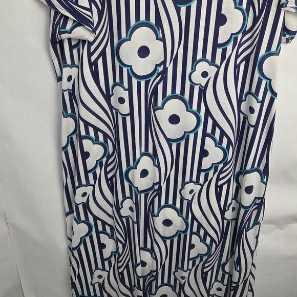 Lularoe 2X Dress - Blue & White - Picture 3 of 5